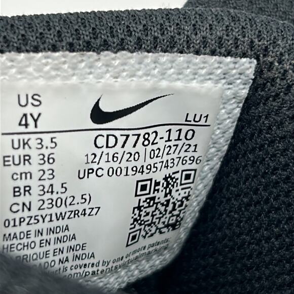 NIKE COURT BOROUGH MID 2 ll YOUTH SIZE 4Y WHICH IS WOMEN SIZE 5.5 BLACK RED - Picture 10 of 11